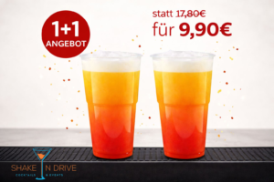 1+1 Aktion: Tequila Sunrise