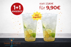 1+1 Aktion: Caipirinha